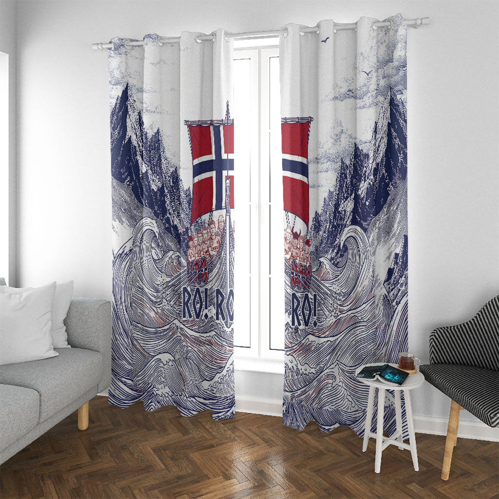 Norway Football Window Curtain Ro Ro Ro Viking Glory
