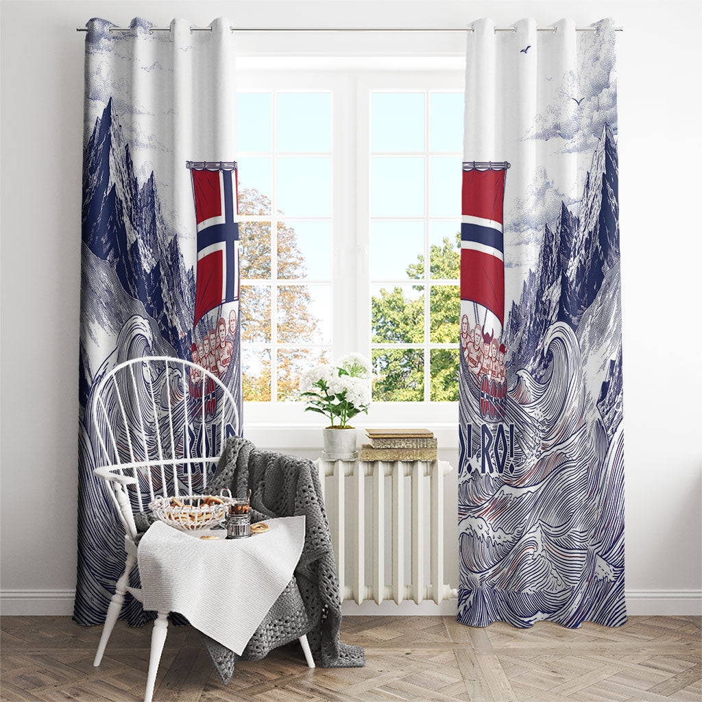 Norway Football Window Curtain Ro Ro Ro Viking Glory