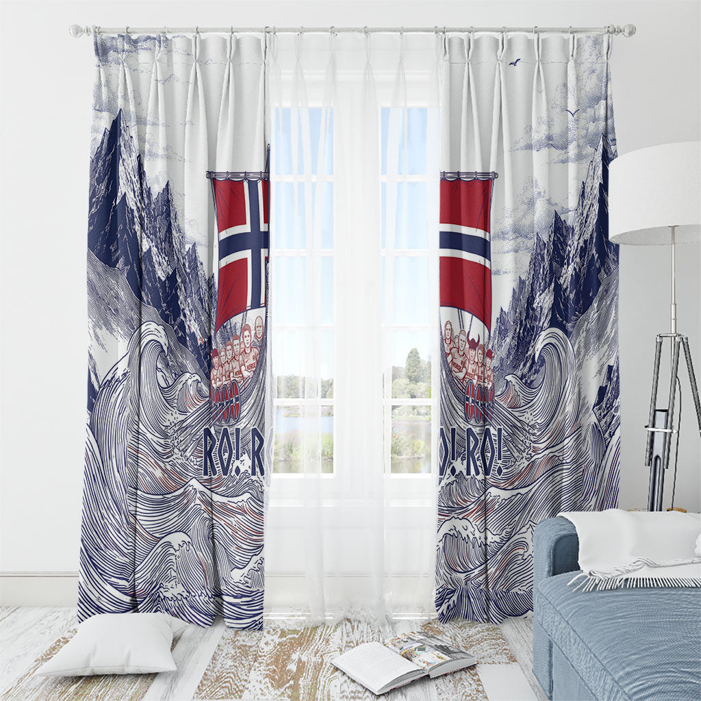 Norway Football Window Curtain Ro Ro Ro Viking Glory