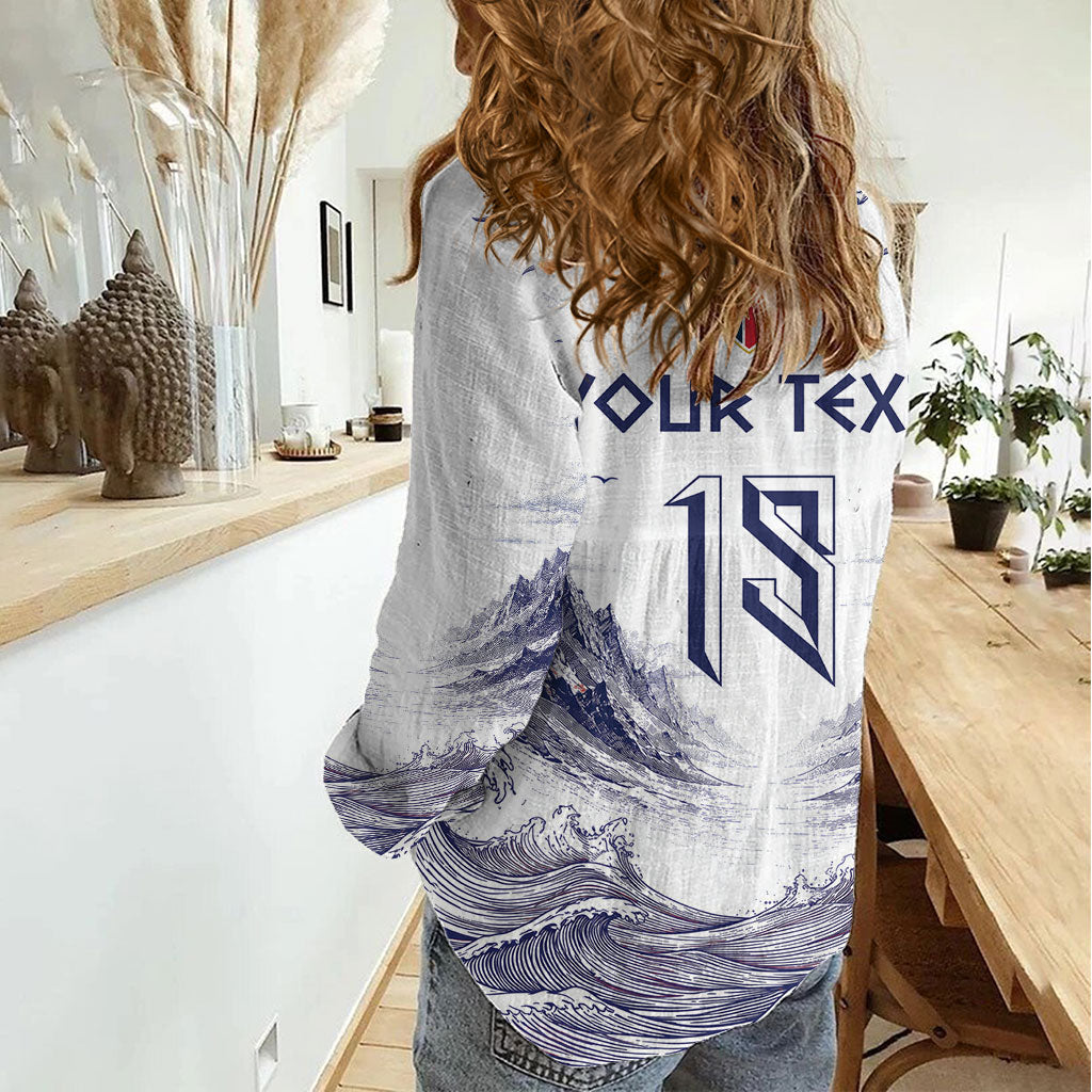 Custom Norway Football Women Casual Shirt Ro Ro Ro Viking Glory
