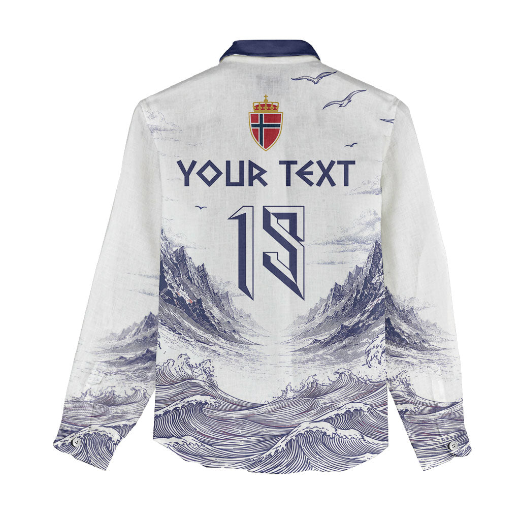 Custom Norway Football Women Casual Shirt Ro Ro Ro Viking Glory