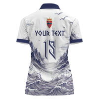 Custom Norway Football Women Polo Shirt Ro Ro Ro Viking Glory
