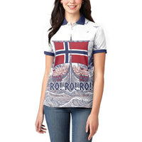 Custom Norway Football Women Polo Shirt Ro Ro Ro Viking Glory