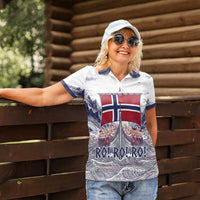 Custom Norway Football Women Polo Shirt Ro Ro Ro Viking Glory