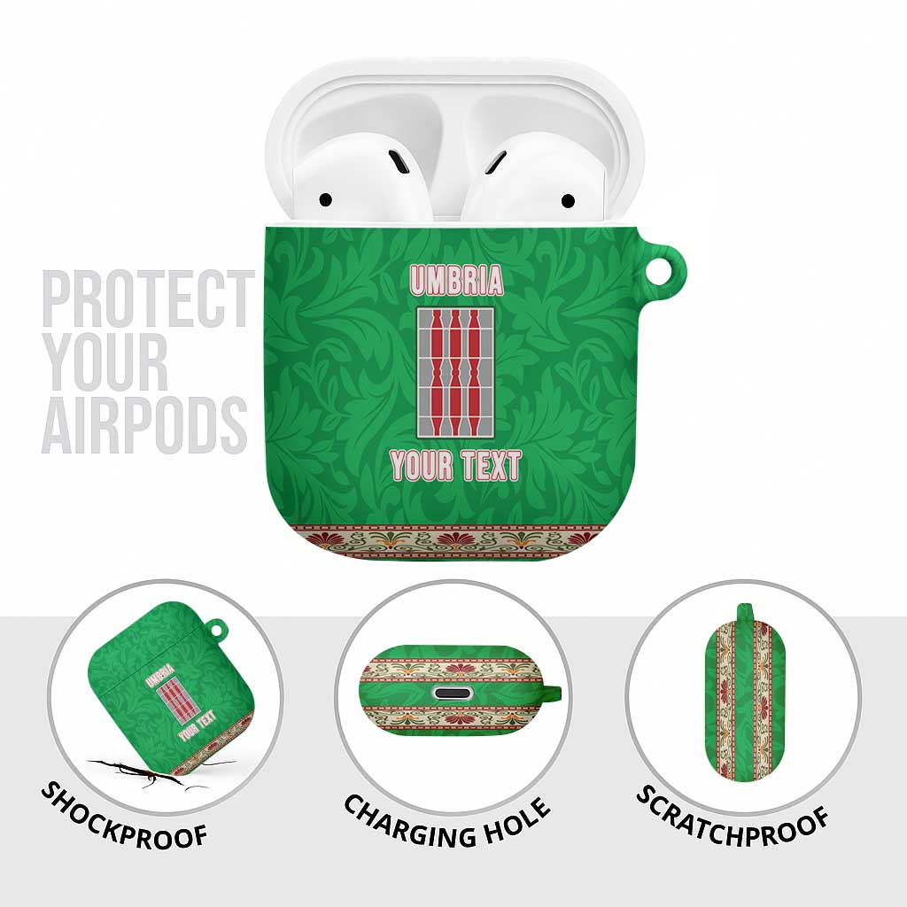 Personalized Italy Umbria AirPods Case Flag Style - Wonder Print Shop