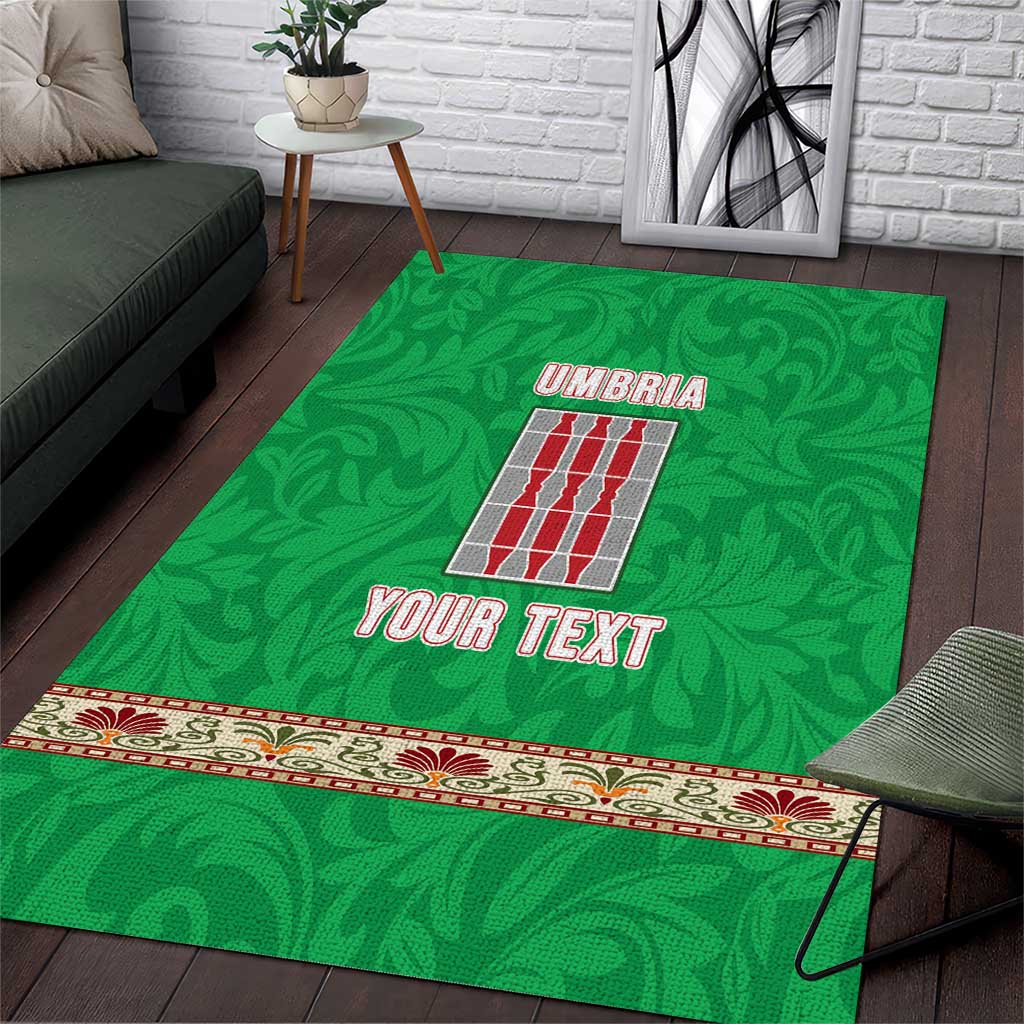 Personalized Italy Umbria Area Rug Flag Style - Wonder Print Shop
