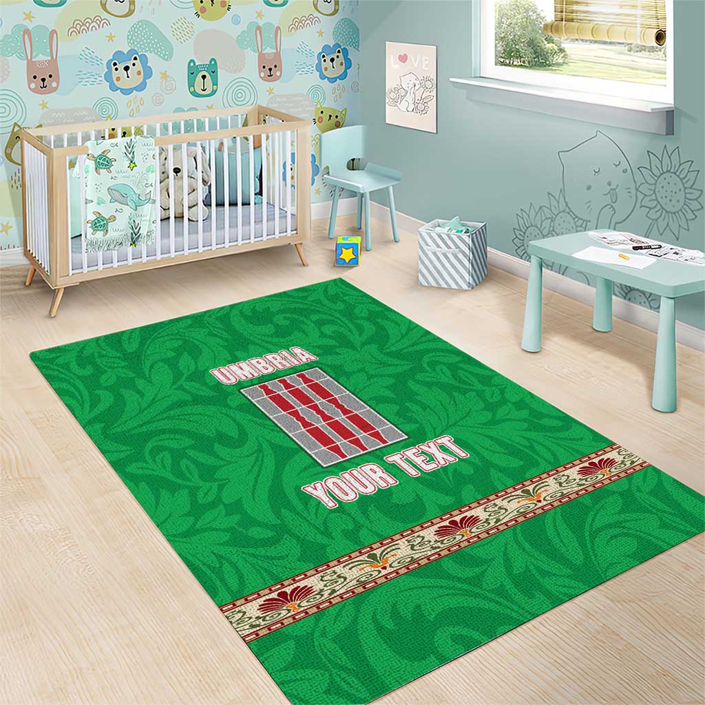 Personalized Italy Umbria Area Rug Flag Style - Wonder Print Shop