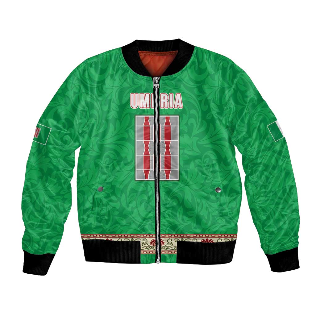 Personalized Italy Umbria Bomber Jacket Flag Style LT19