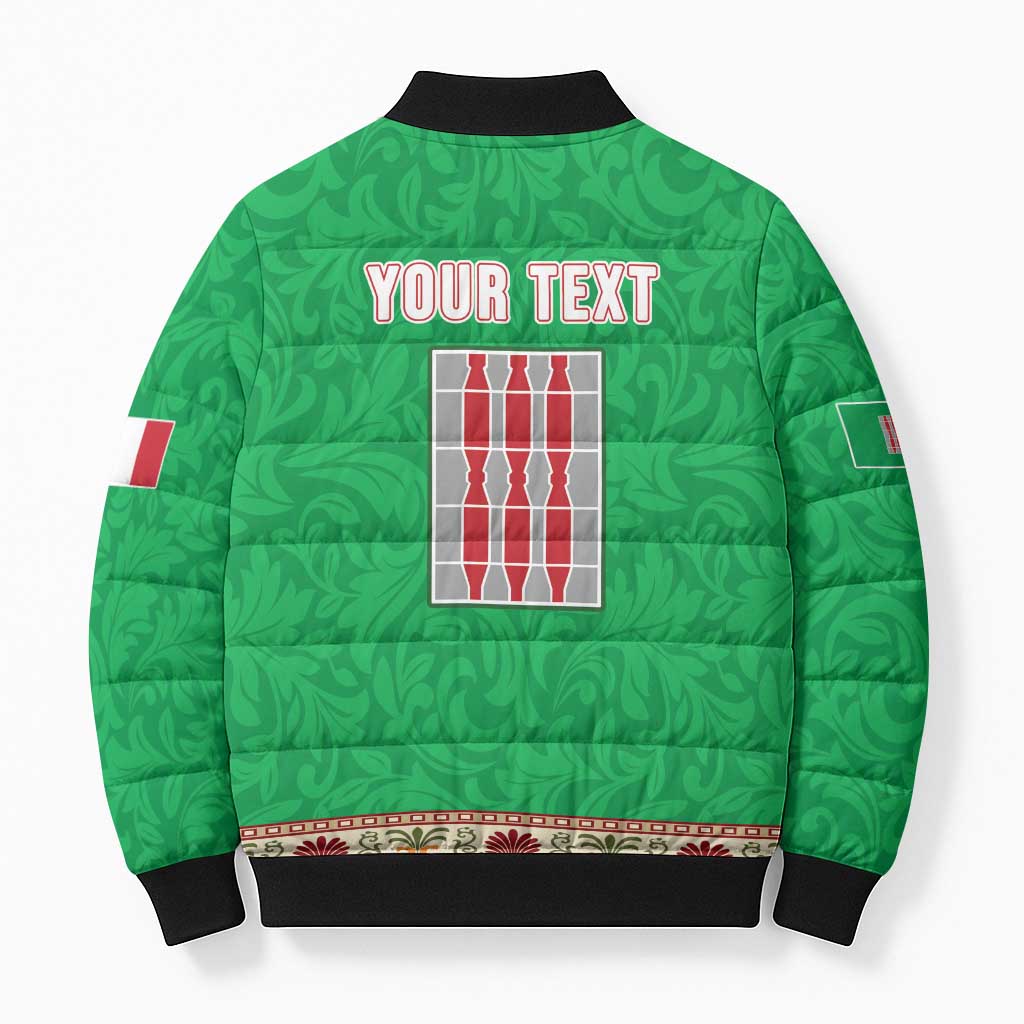 Personalized Italy Umbria Bomber Puffer Jacket Flag Style LT19