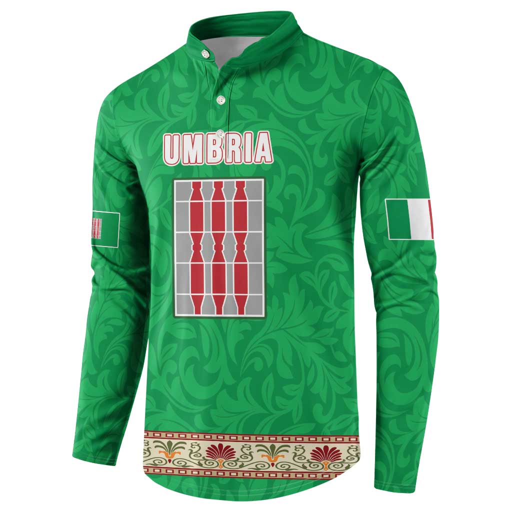 Personalized Italy Umbria Button Sweatshirt Flag Style LT19