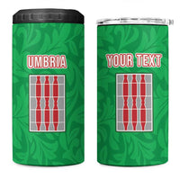 Personalized Italy Umbria 4 in 1 Can Cooler Tumbler Flag Style - Wonder Print Shop