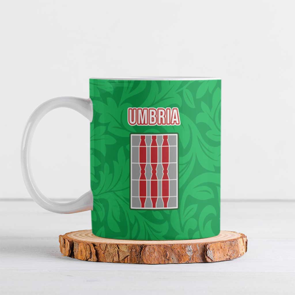Personalized Italy Umbria Ceramic Mug Flag Style - Wonder Print Shop