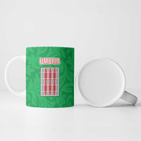 Personalized Italy Umbria Ceramic Mug Flag Style - Wonder Print Shop