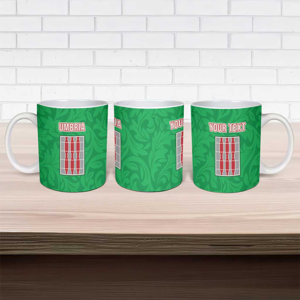 Personalized Italy Umbria Ceramic Mug Flag Style - Wonder Print Shop