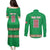 Personalized Italy Umbria Couples Matching Puletasi and Long Sleeve Button Shirt Flag Style LT19