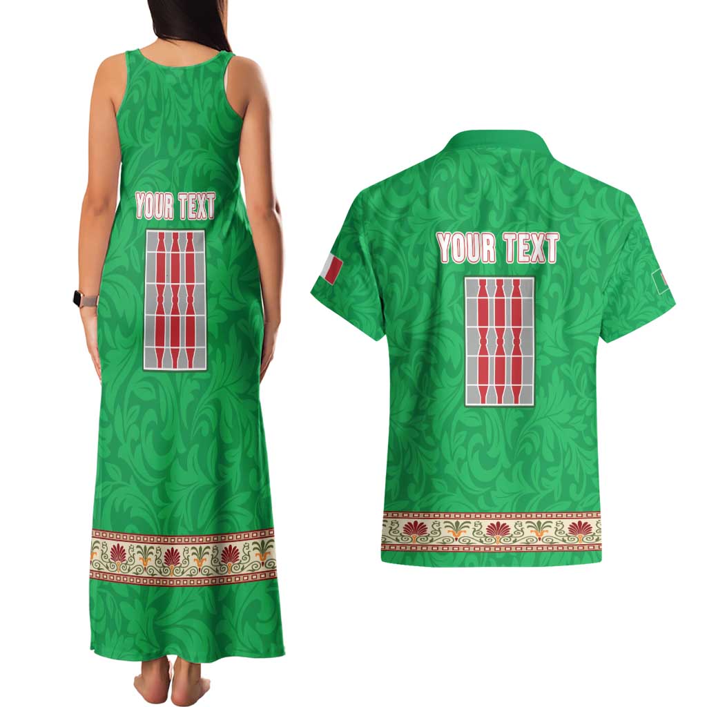 Personalized Italy Umbria Couples Matching Tank Maxi Dress and Hawaiian Shirt Flag Style LT19