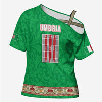 Personalized Italy Umbria Cross Shoulder Shirt Flag Style LT19