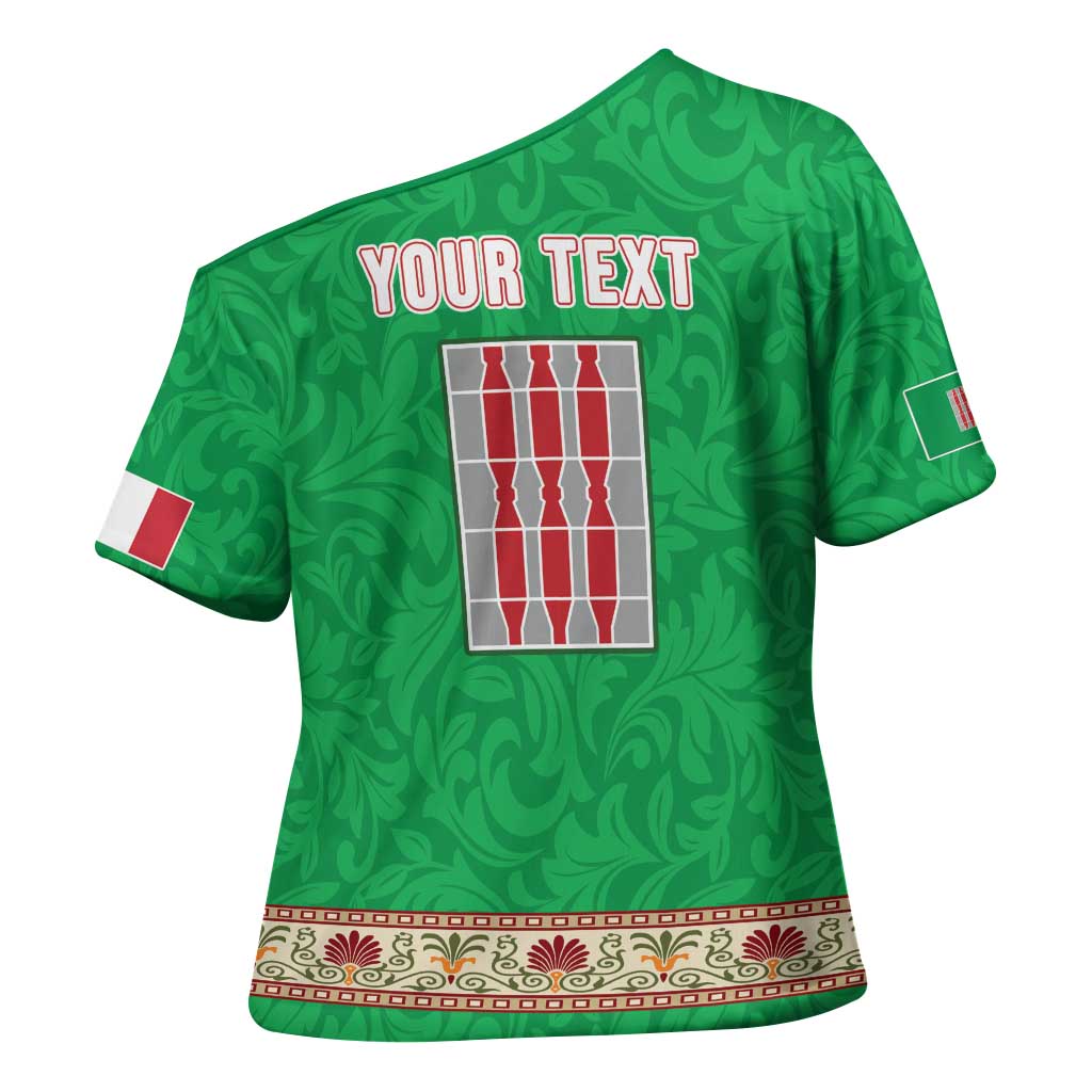 Personalized Italy Umbria Cross Shoulder Shirt Flag Style LT19