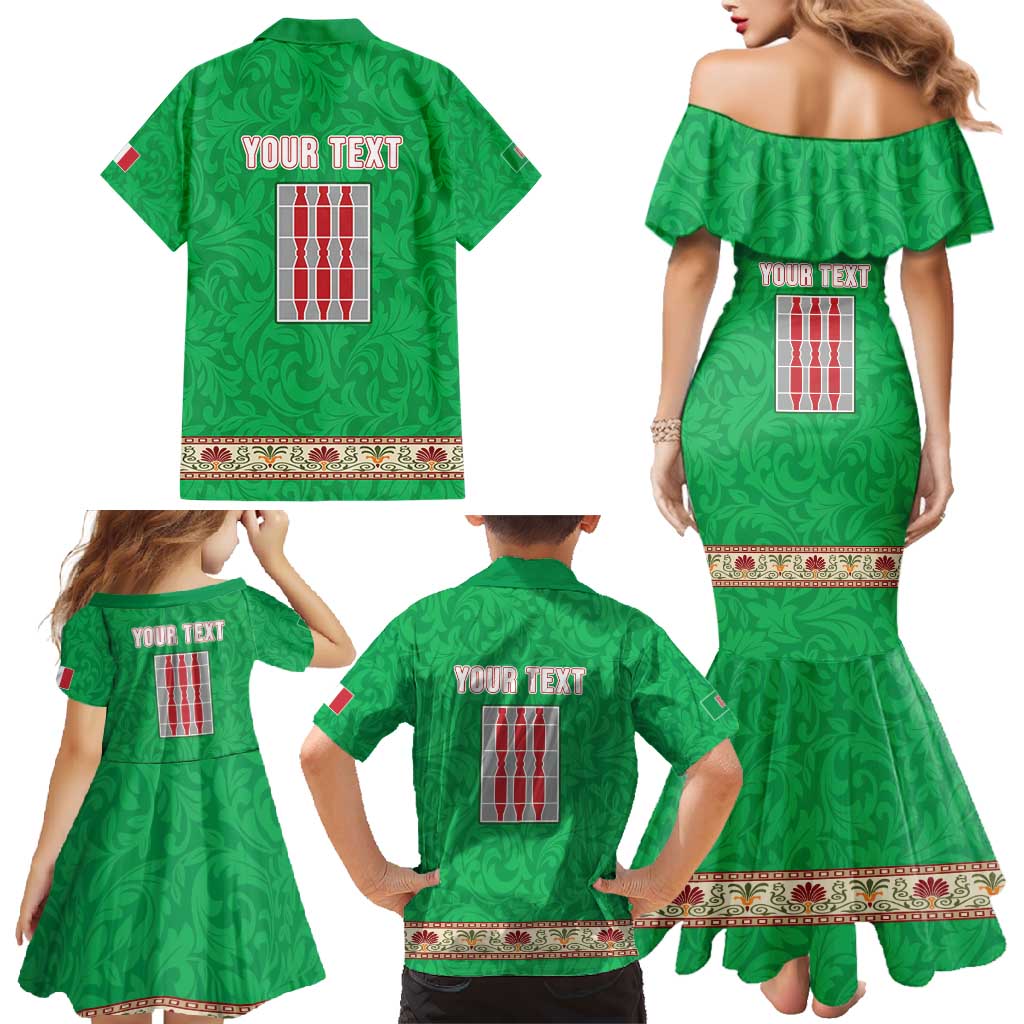 Personalized Italy Umbria Family Matching Mermaid Dress and Hawaiian Shirt Flag Style LT19