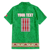 Personalized Italy Umbria Family Matching Off The Shoulder Long Sleeve Dress and Hawaiian Shirt Flag Style LT19