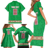 Personalized Italy Umbria Family Matching Short Sleeve Bodycon Dress and Hawaiian Shirt Flag Style LT19