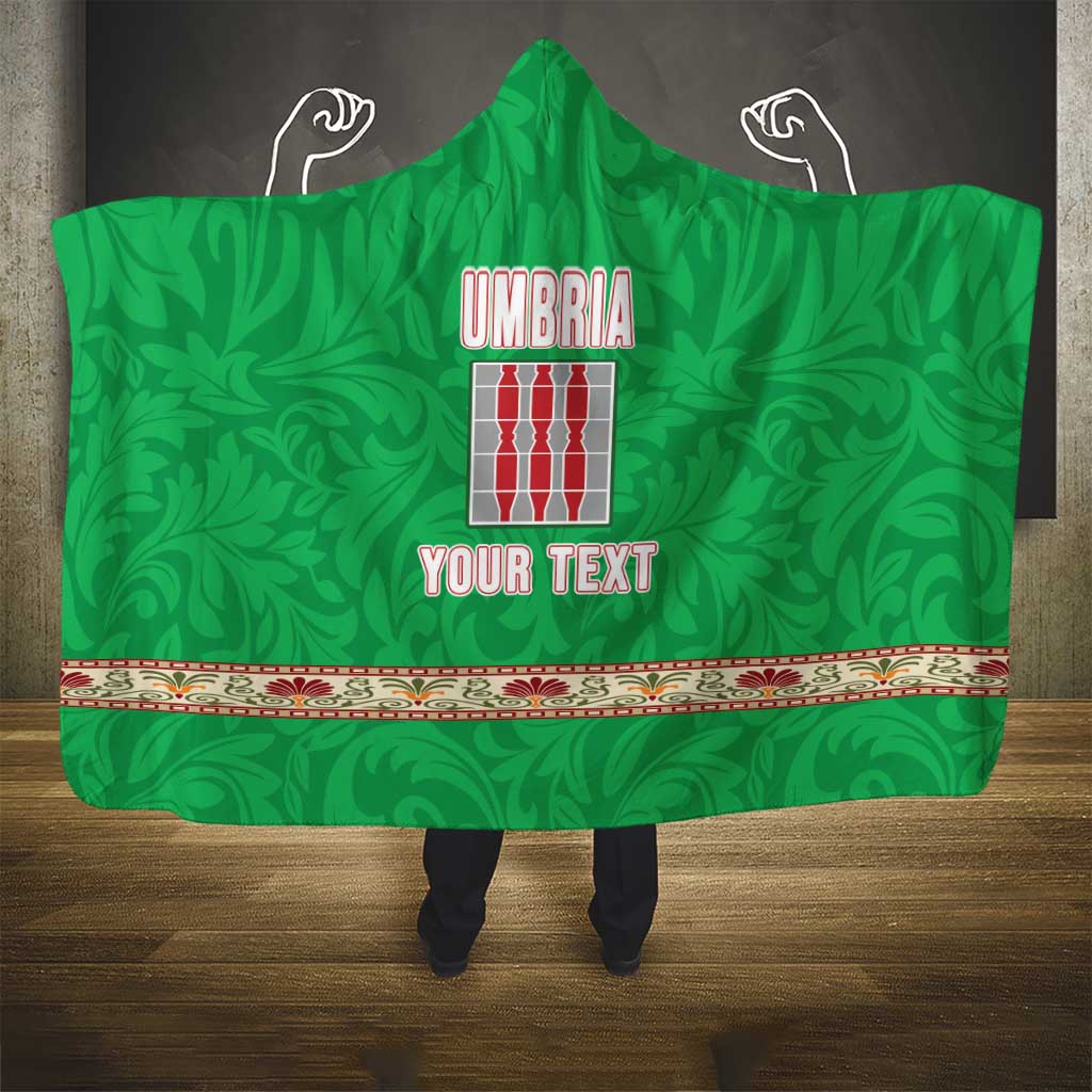 Personalized Italy Umbria Hooded Blanket Flag Style - Wonder Print Shop
