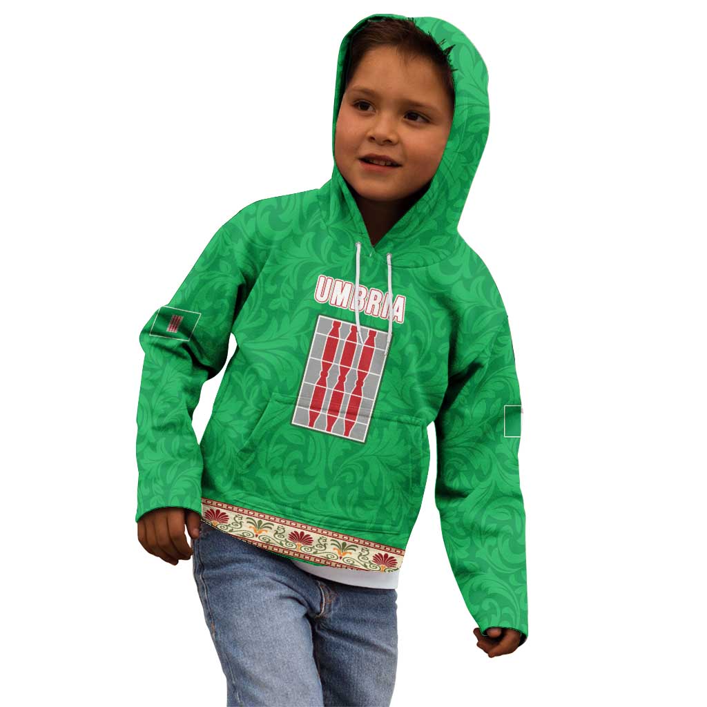Personalized Italy Umbria Kid Hoodie Flag Style LT19