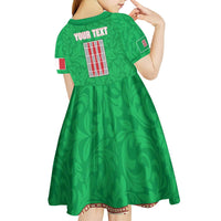 Personalized Italy Umbria Kid Short Sleeve Dress Flag Style LT19
