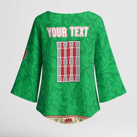 Personalized Italy Umbria Kimono Sleeve Blouse Flag Style LT19