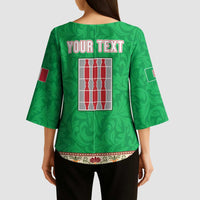 Personalized Italy Umbria Kimono Sleeve Blouse Flag Style LT19