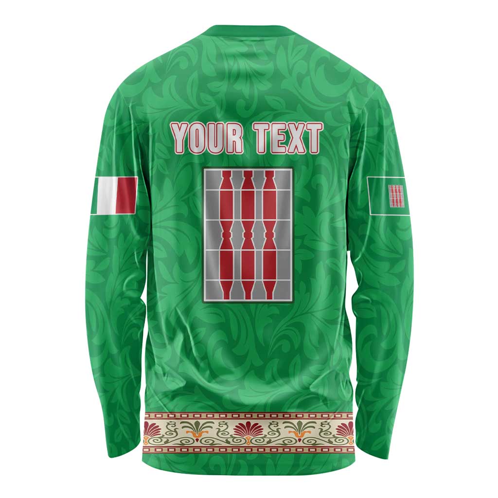 Personalized Italy Umbria Long Sleeve Shirt Flag Style LT19