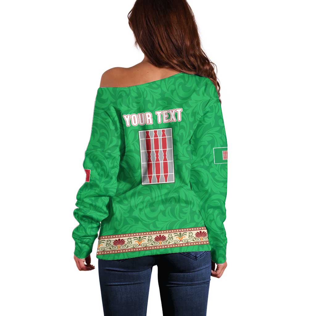 Personalized Italy Umbria Off Shoulder Sweater Flag Style LT19