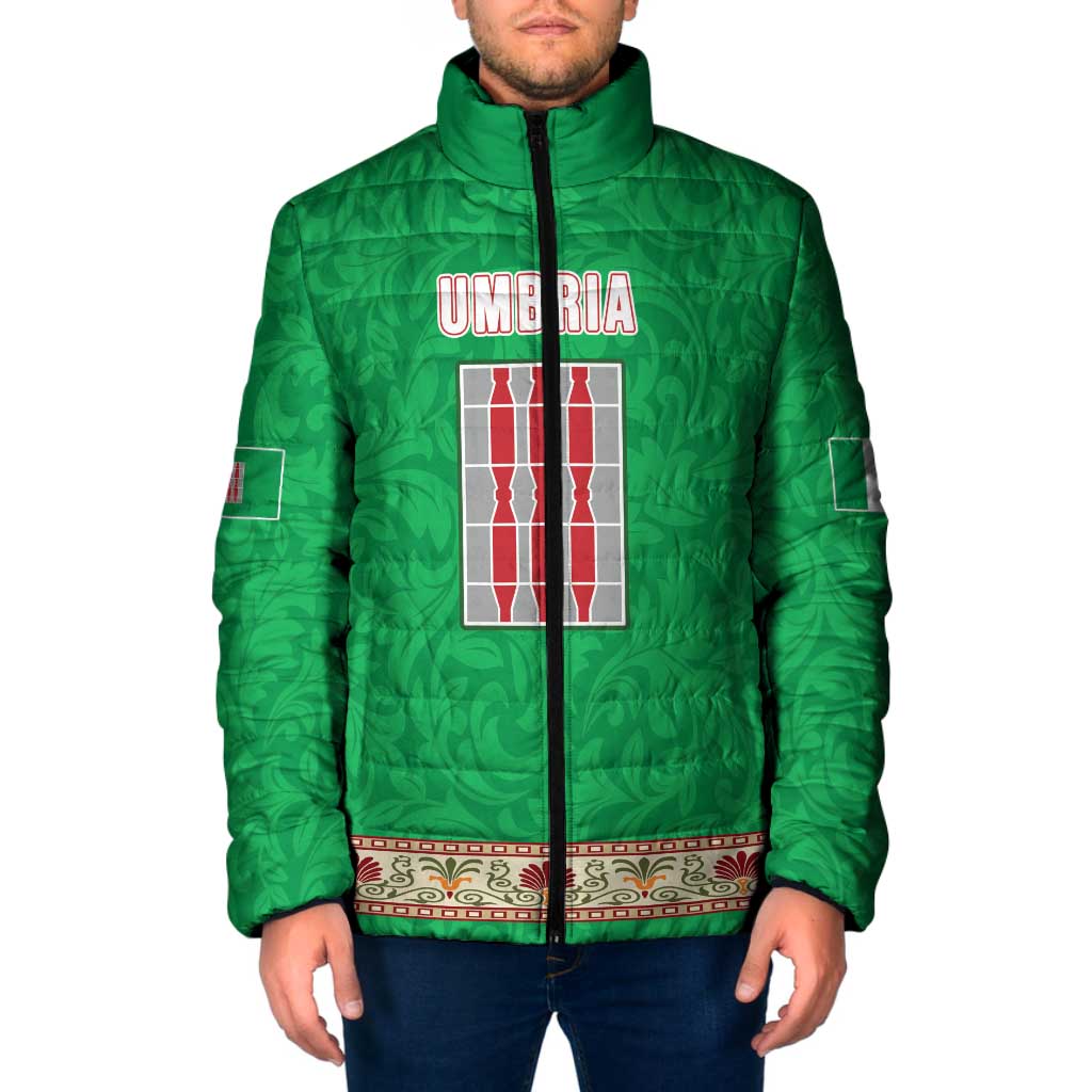 Personalized Italy Umbria Padded Jacket Flag Style LT19