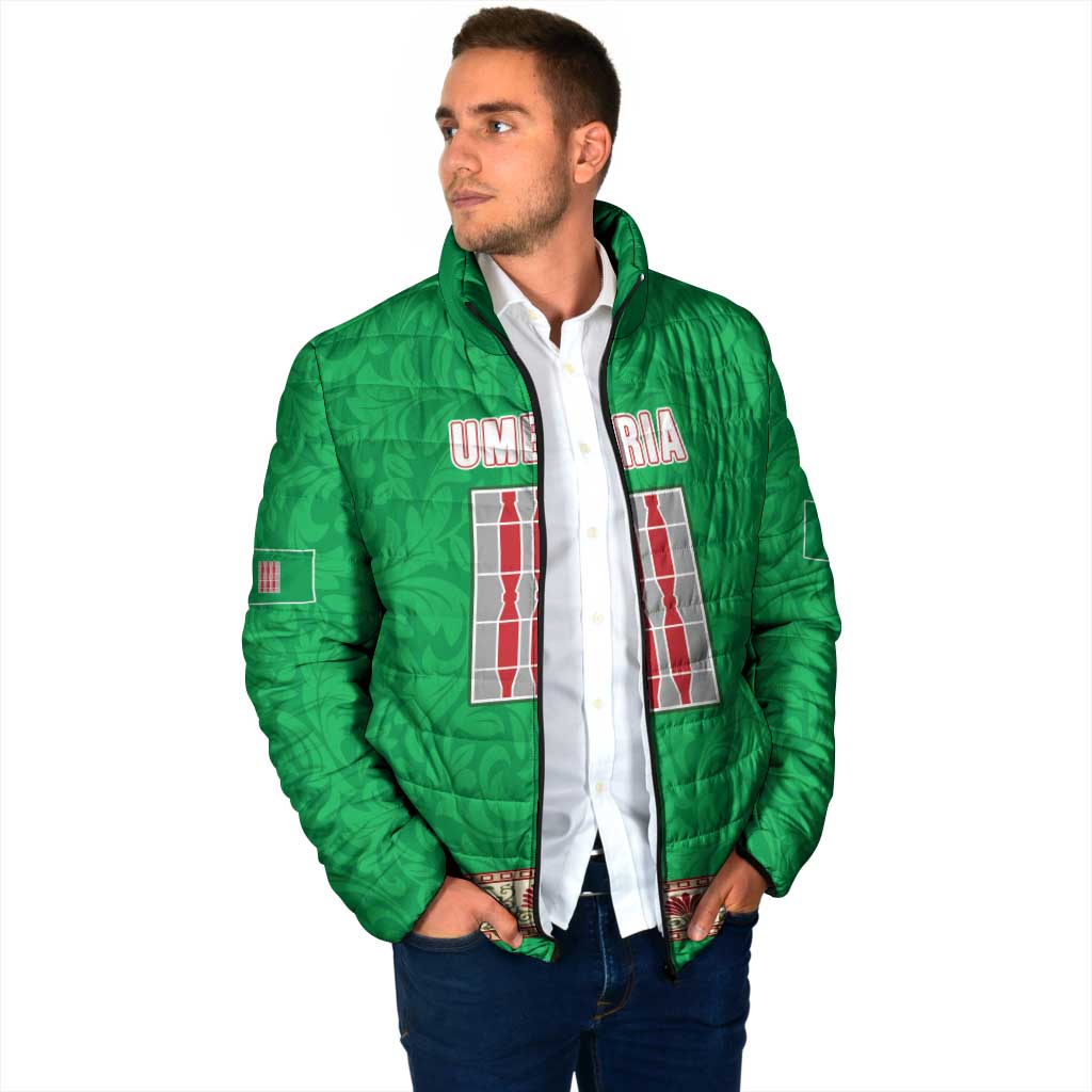 Personalized Italy Umbria Padded Jacket Flag Style LT19