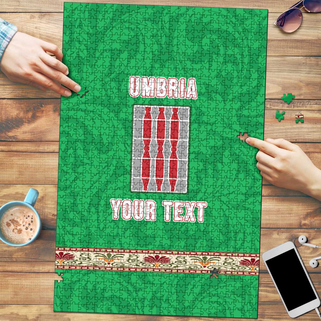 Personalized Italy Umbria Puzzle Flag Style - Wonder Print Shop