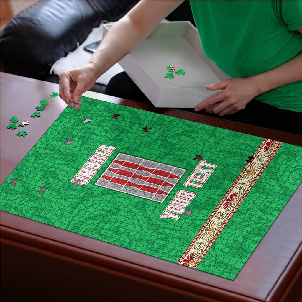 Personalized Italy Umbria Puzzle Flag Style - Wonder Print Shop