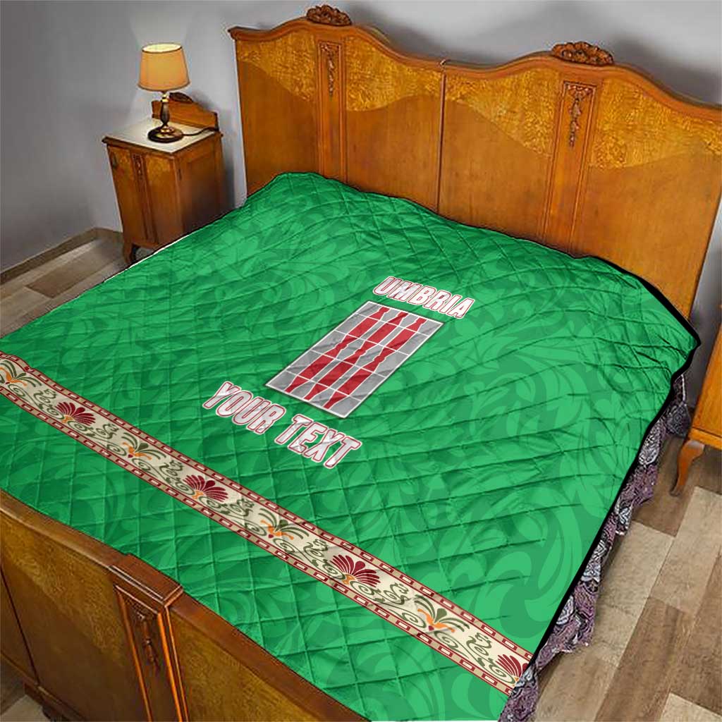 Personalized Italy Umbria Quilt Flag Style - Wonder Print Shop