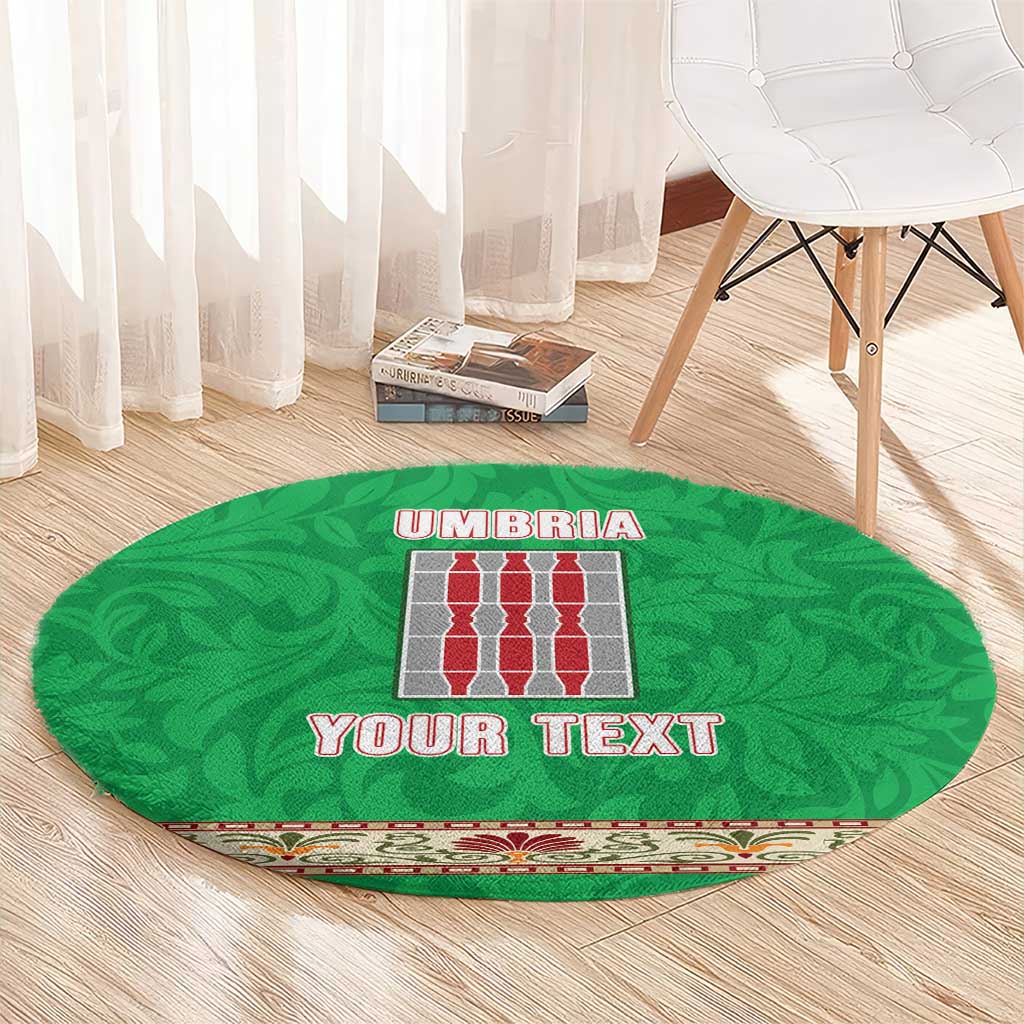 Personalized Italy Umbria Round Carpet Flag Style - Wonder Print Shop