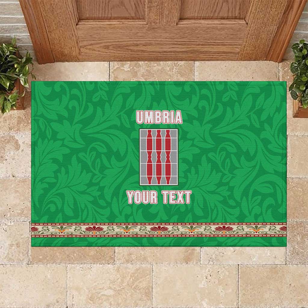 Personalized Italy Umbria Rubber Doormat Flag Style - Wonder Print Shop