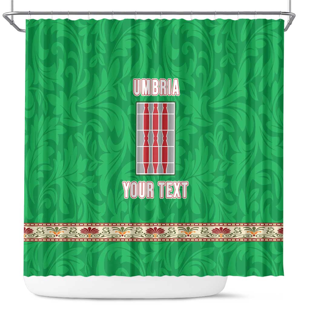 Personalized Italy Umbria Shower Curtain Flag Style - Wonder Print Shop