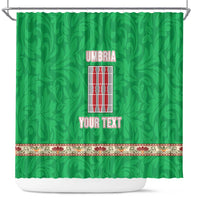 Personalized Italy Umbria Shower Curtain Flag Style - Wonder Print Shop