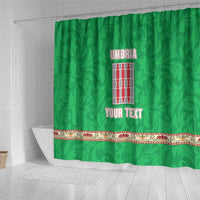 Personalized Italy Umbria Shower Curtain Flag Style - Wonder Print Shop