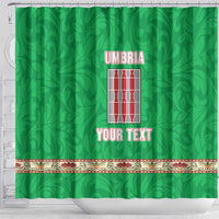 Personalized Italy Umbria Shower Curtain Flag Style - Wonder Print Shop