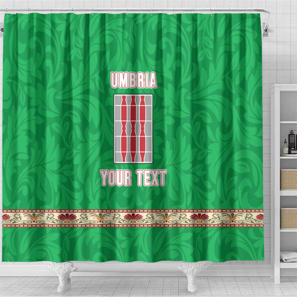 Personalized Italy Umbria Shower Curtain Flag Style - Wonder Print Shop