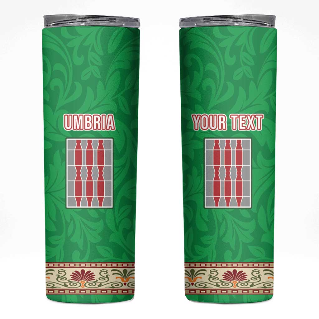Personalized Italy Umbria Skinny Tumbler Flag Style - Wonder Print Shop