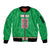 Personalized Italy Umbria Sleeve Zip Bomber Jacket Flag Style LT19
