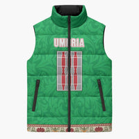Personalized Italy Umbria Sleeveless Puffer Jacket Flag Style LT19