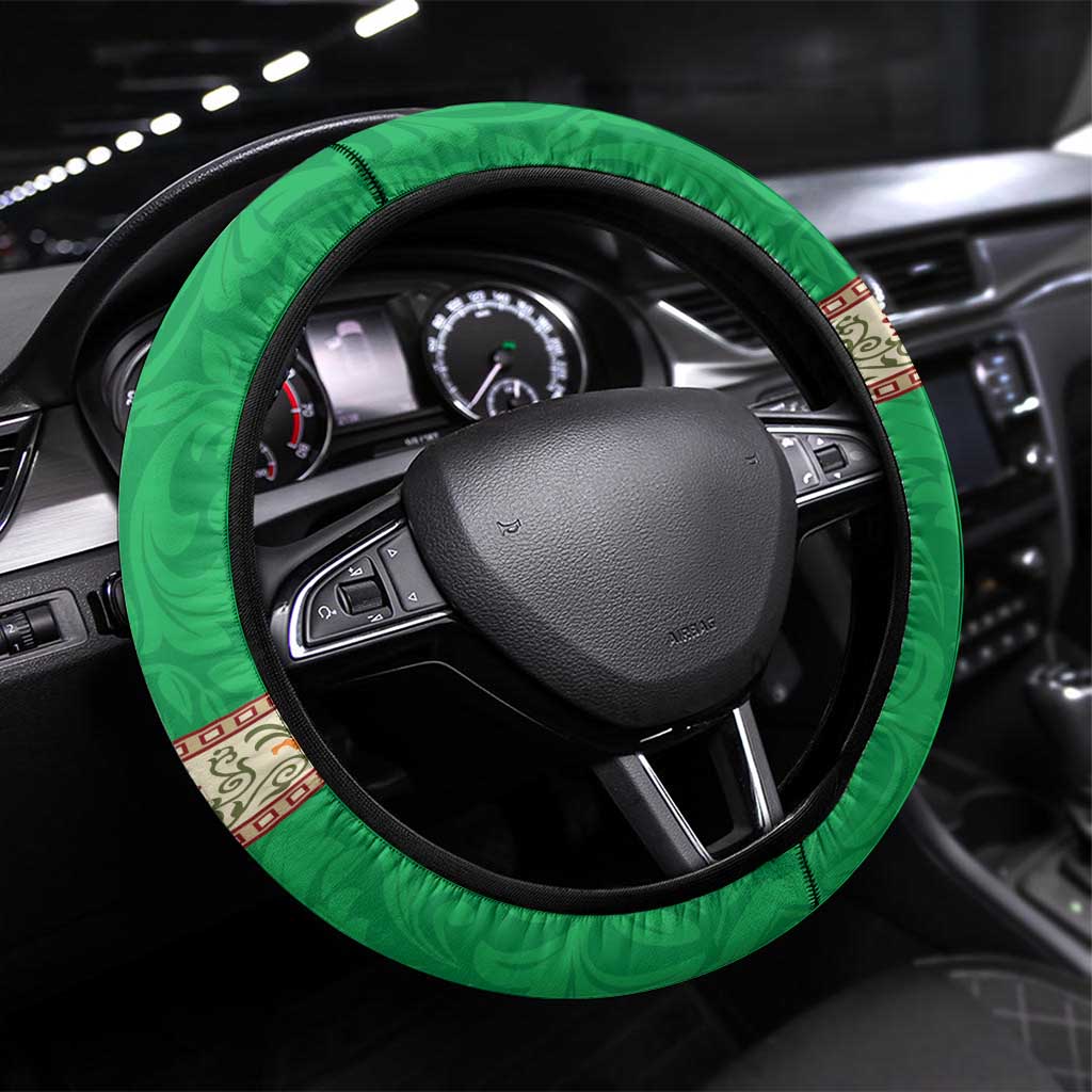 Italy Umbria Steering Wheel Cover Flag Style - Wonder Print Shop