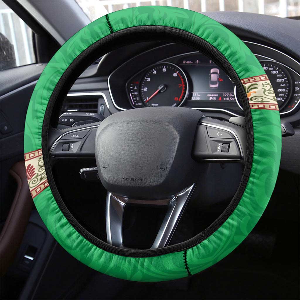 Italy Umbria Steering Wheel Cover Flag Style - Wonder Print Shop