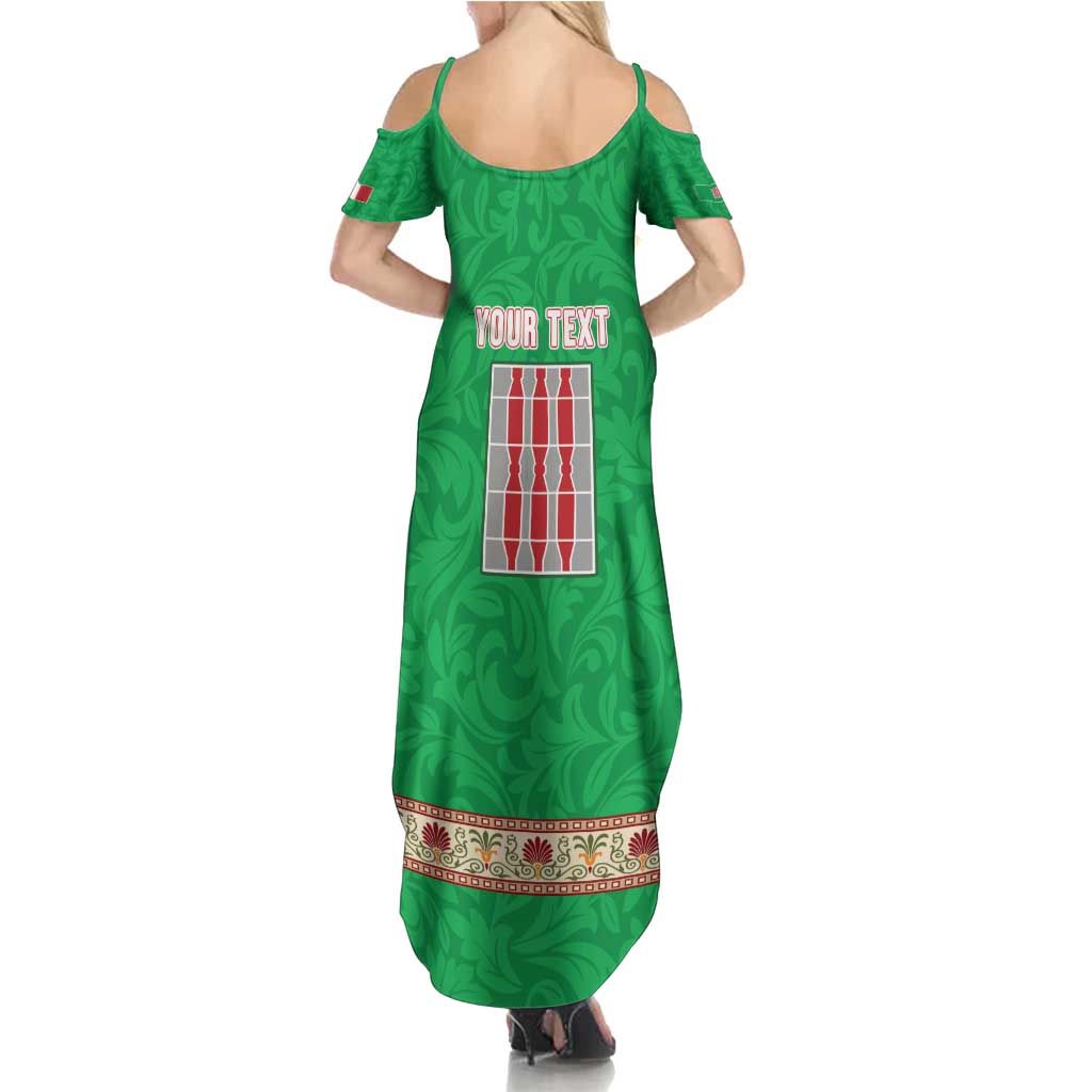 Personalized Italy Umbria Summer Maxi Dress Flag Style LT19